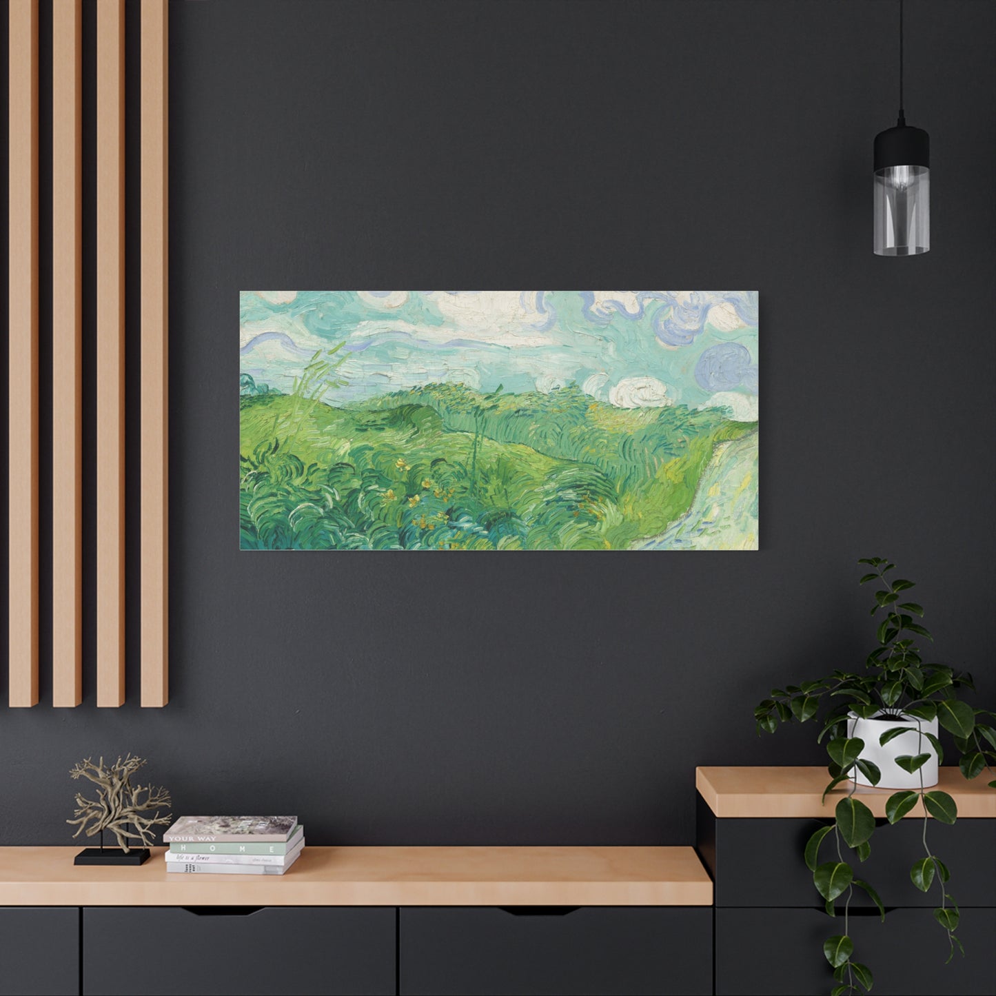 Vincent van Gogh - Green Wheat Fields Fine Art Canvas Print