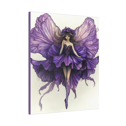 A Violet Affair - Fairies & Flowers Collection - Wall Art - on Canvas