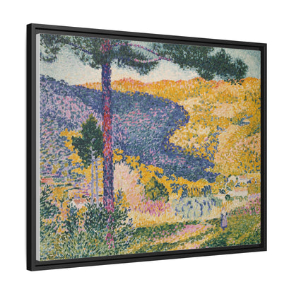 Valley with Fir Shade on the Mountain - Museum Collection - Framed Canvas Print
