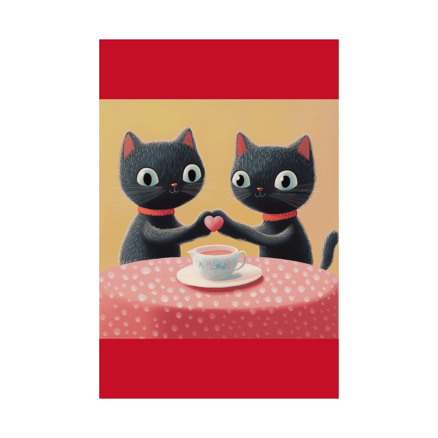Cat Café - Loving Life - Matte Vertical Posters - Perfect Wall Art for Cat Lovers