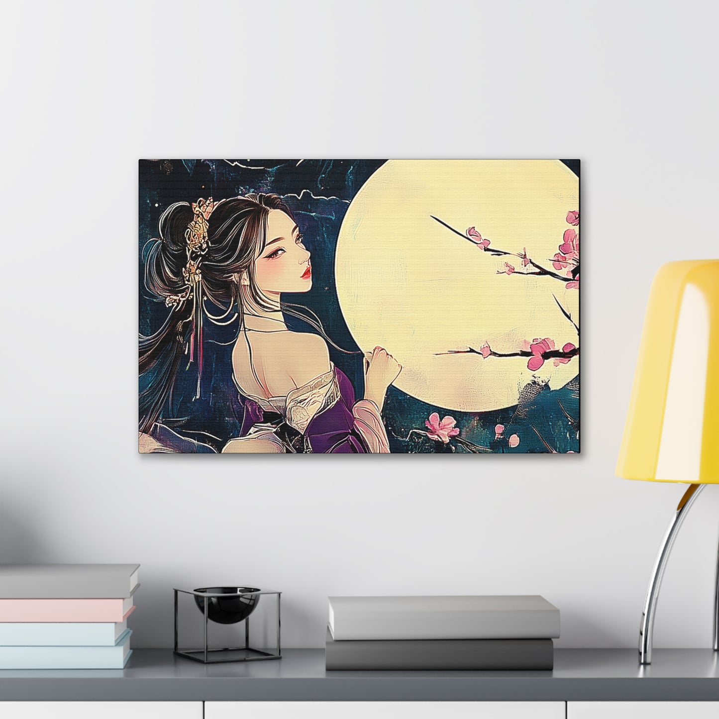 Thinking of You in the Moonlight - Fine Art Print - Wall Art on Canvas