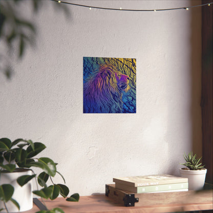 Lion Heart - Fine Art Print - Whimsical Animals - Nature Posters - Vibrant Wall Art for Animal Lovers