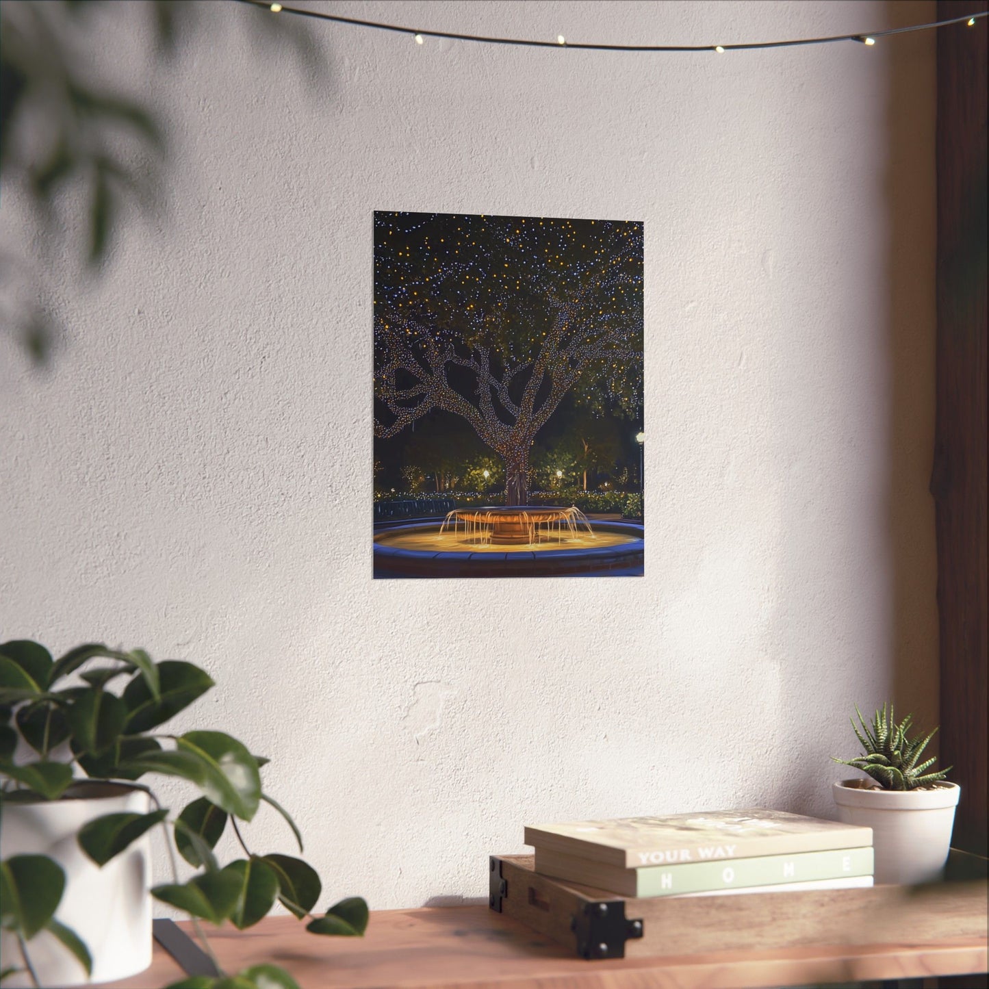 Winter Lights in the Park - Fine Art Print - Poster Print