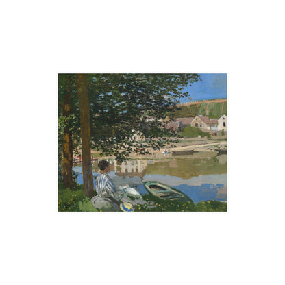 On the Bank of the Seine at Bennecourt - Monet Fine Art Poster