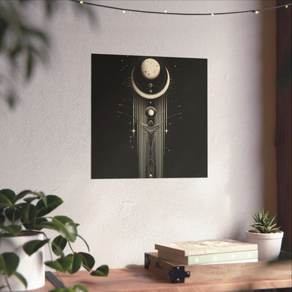 Guided by the Moon - Fine Art Print - Cosmic Poster - Celestial Wall Art - Astronomy Lovers - Space - Ethereal