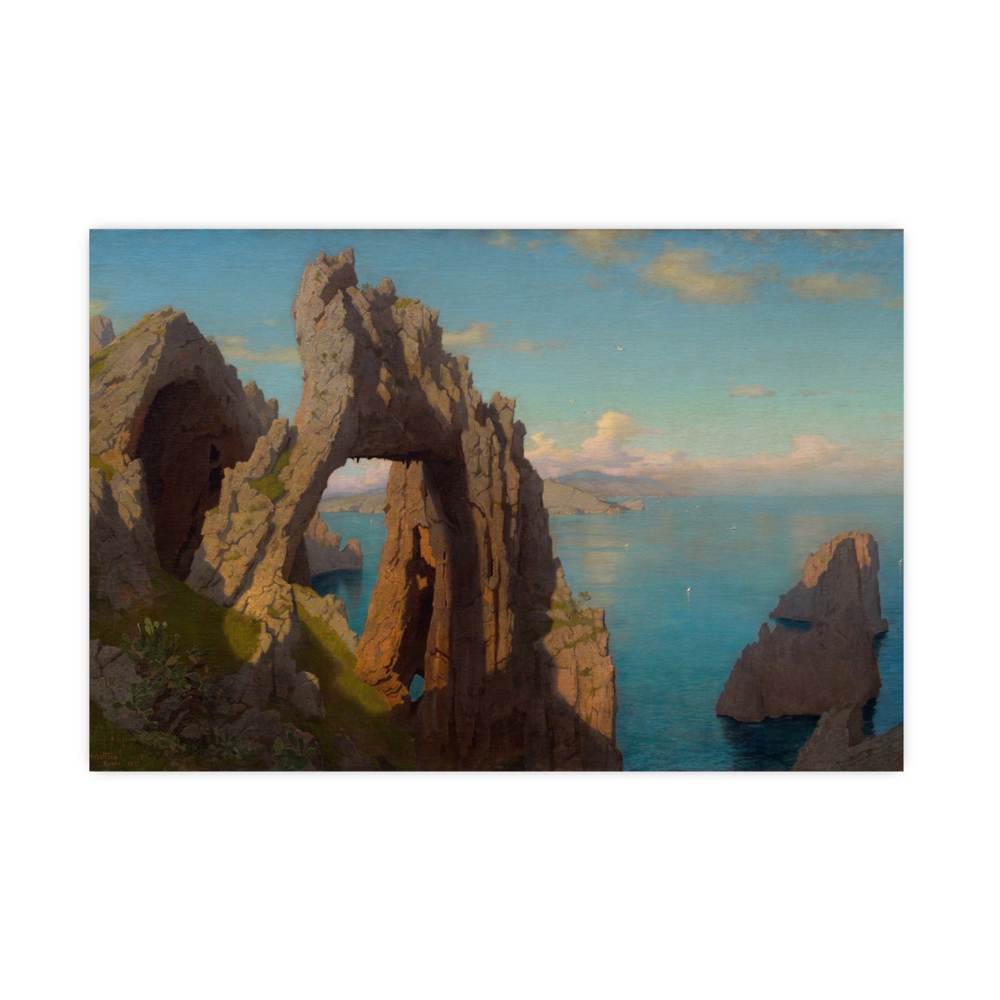 Natural Arch at Capri - Italian Coast Fine Art Poster