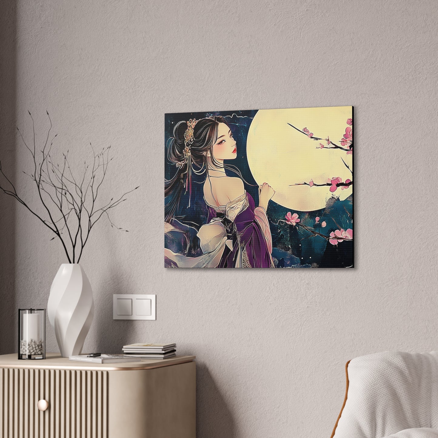 Thinking of You in the Moonlight - Fine Art Print - Wall Art on Canvas