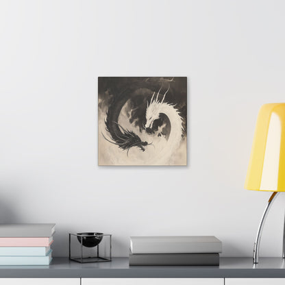 Yin & Yang - Dragon Art Collection -  Fine Art Print on Canvas