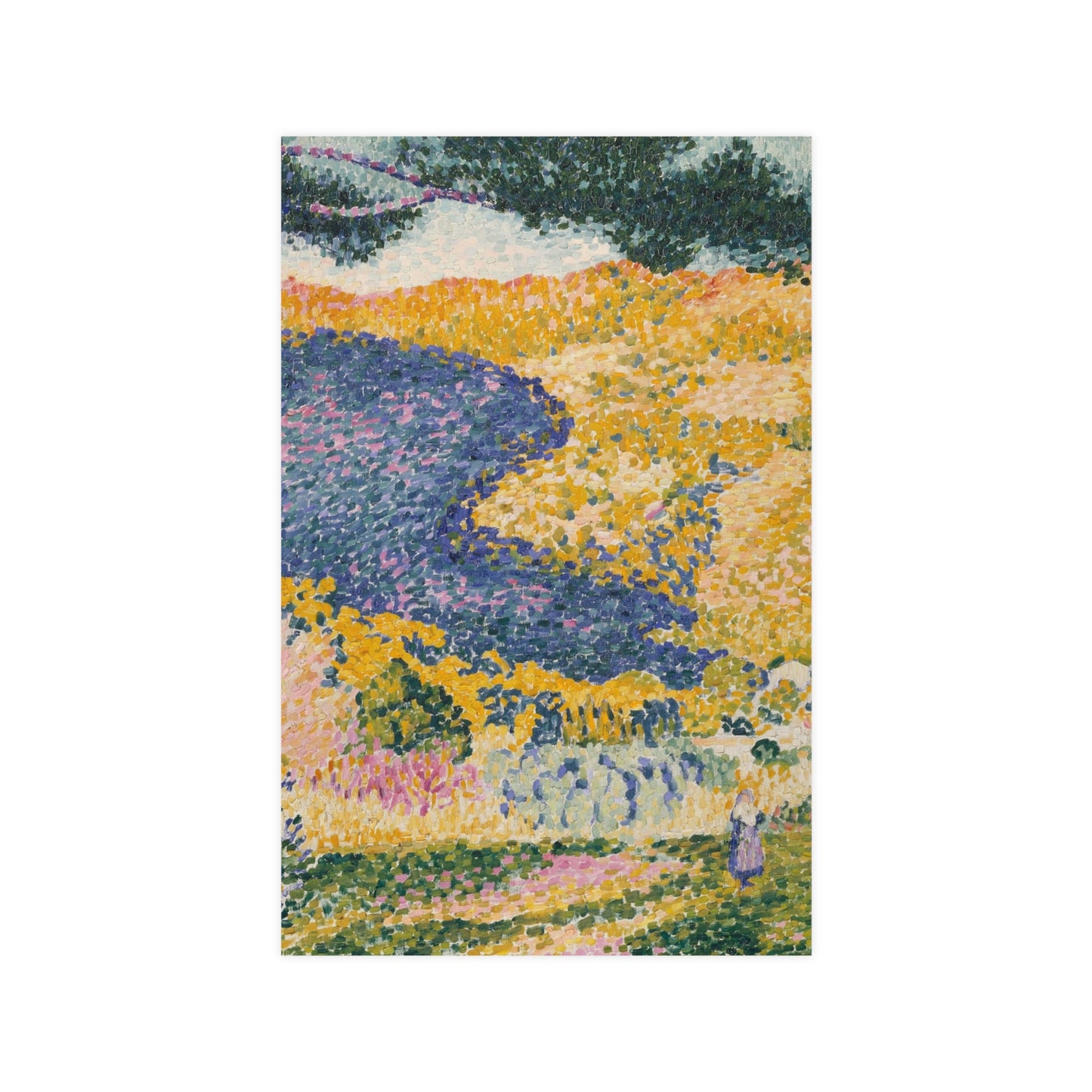 Valley with Fir Shade on the Mountain - Museum Collection - Fine Art Poster
