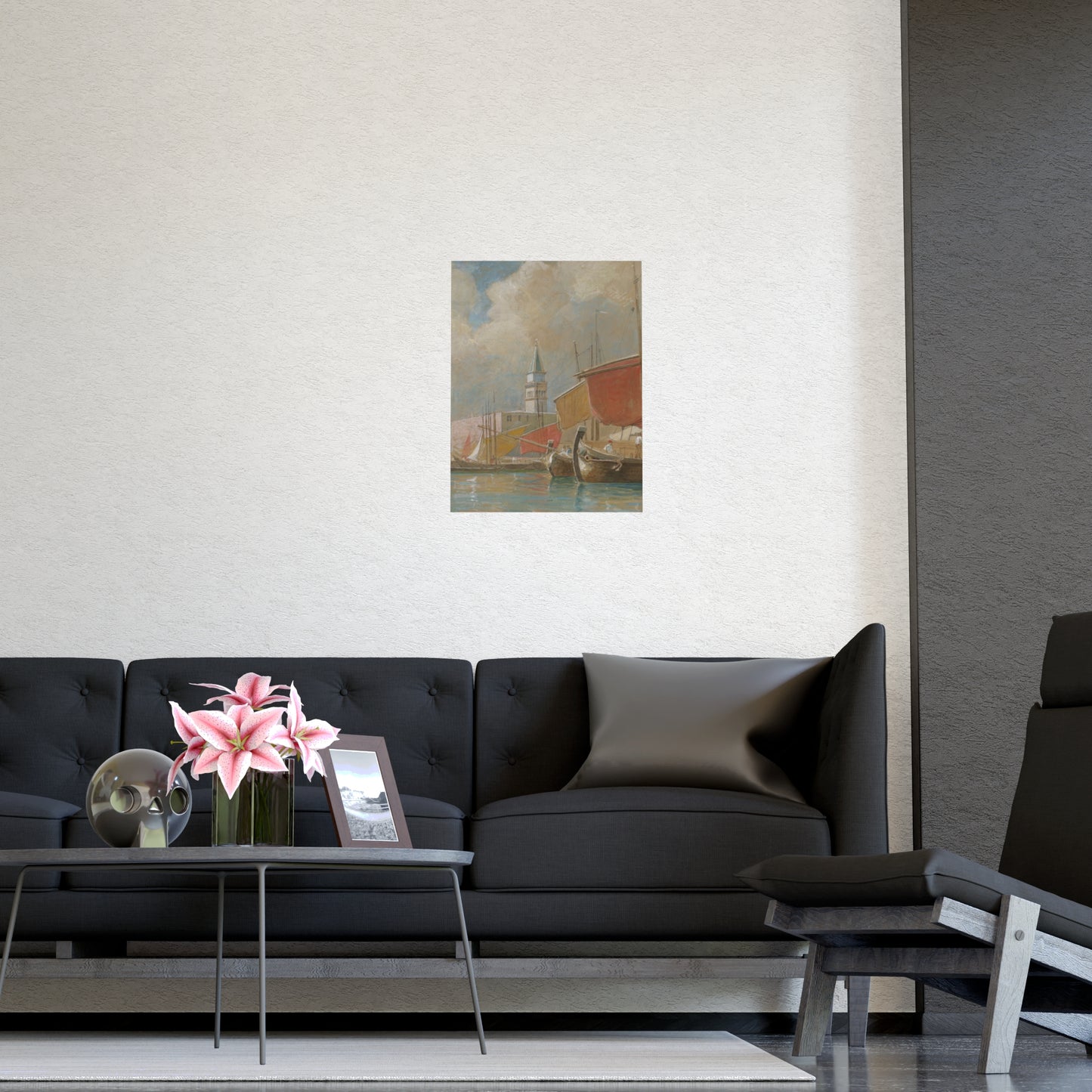 Shipping Along the Molo Venice - Canaletto Fine Art Poster