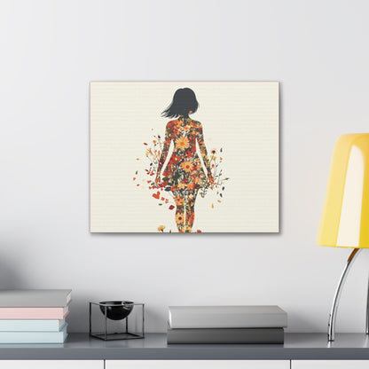 You Belong Among the Wildflowers  - Flower Girl - Print on Canvas