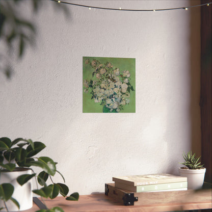 Van Gogh- Fine Art Prints - Reproduction - Flowers in a Vase - Floral Vertical Poster - Artistic Home Décor for Nature Lovers