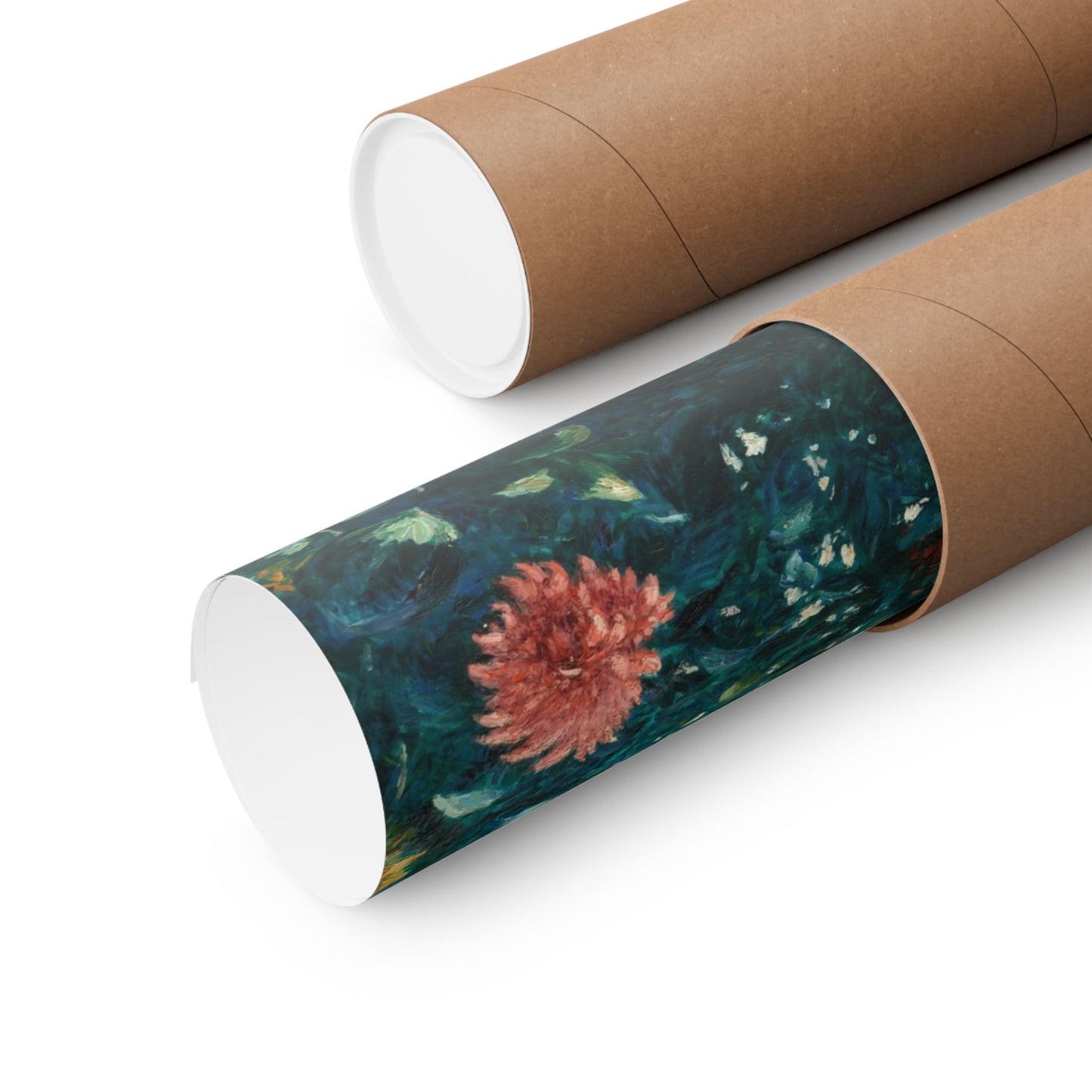 Dahlias Vintage Botanical Fine Art Print