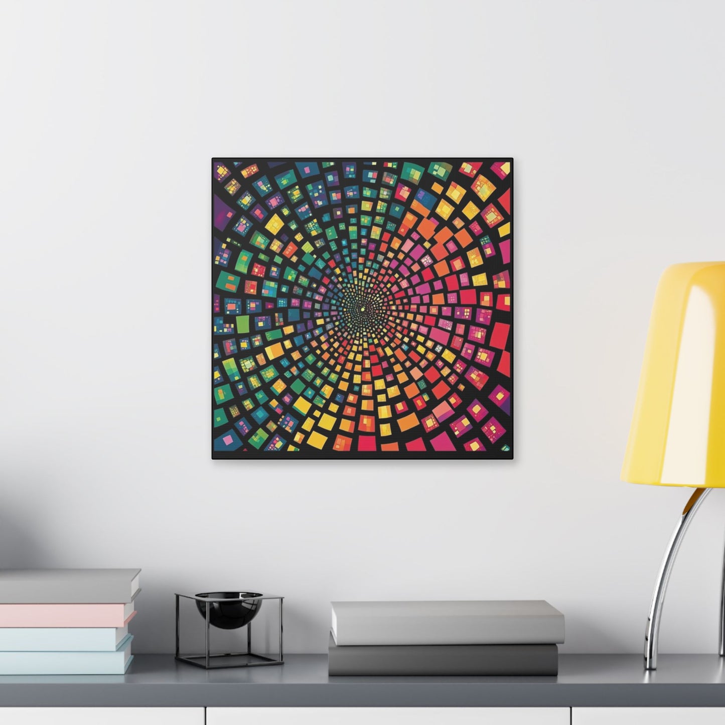 Chameleon Squares on Canvas
