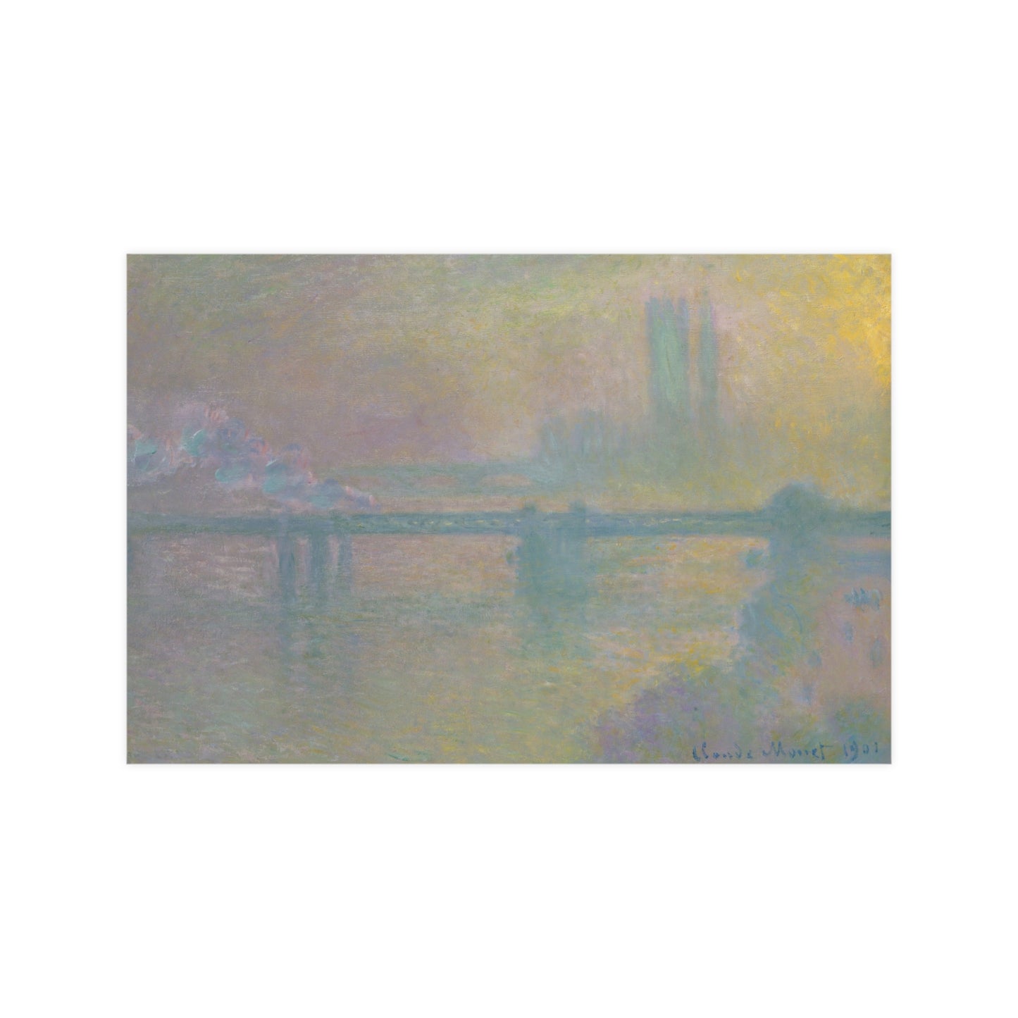 Charing Cross Bridge London - Monet Fine Art Poster
