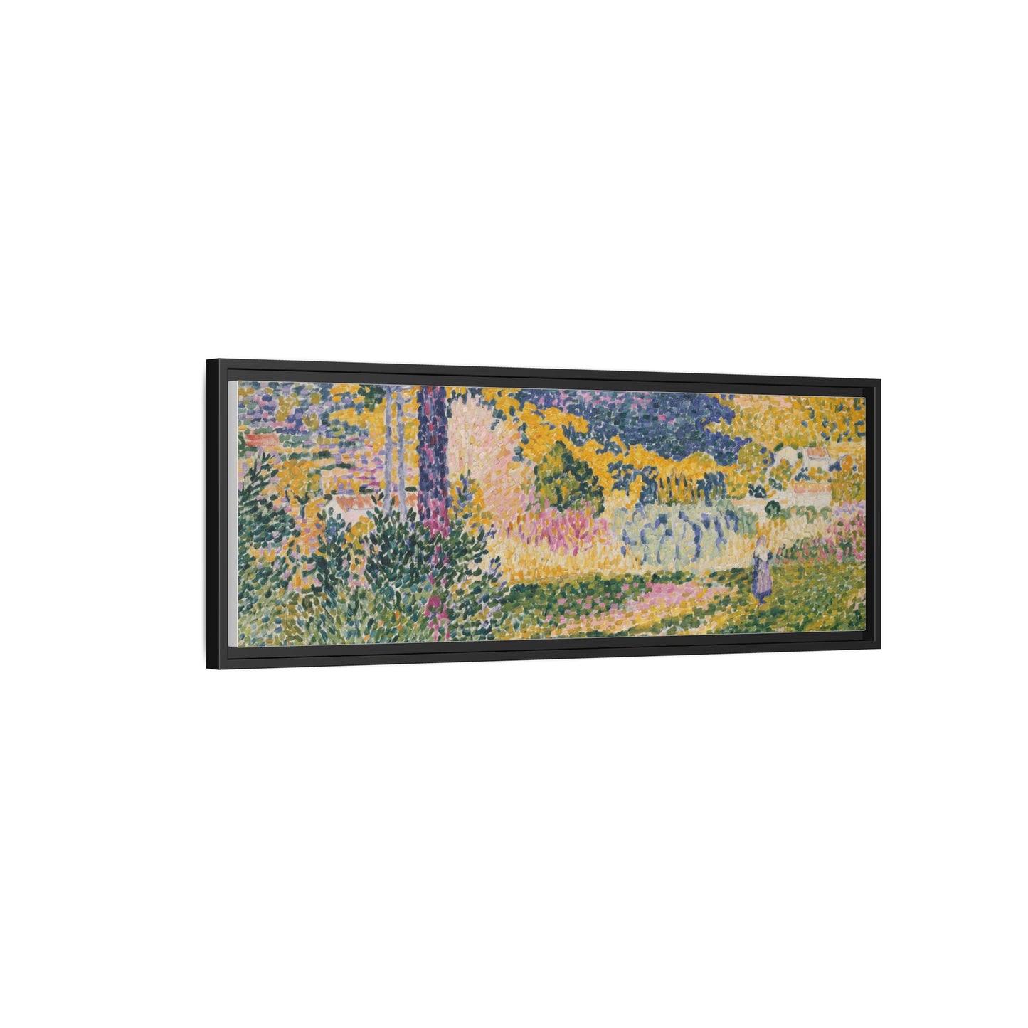 Valley with Fir Shade on the Mountain - Museum Collection - Framed Canvas Print