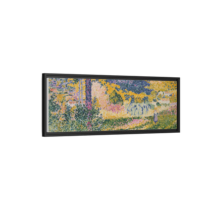 Valley with Fir Shade on the Mountain - Museum Collection - Framed Canvas Print