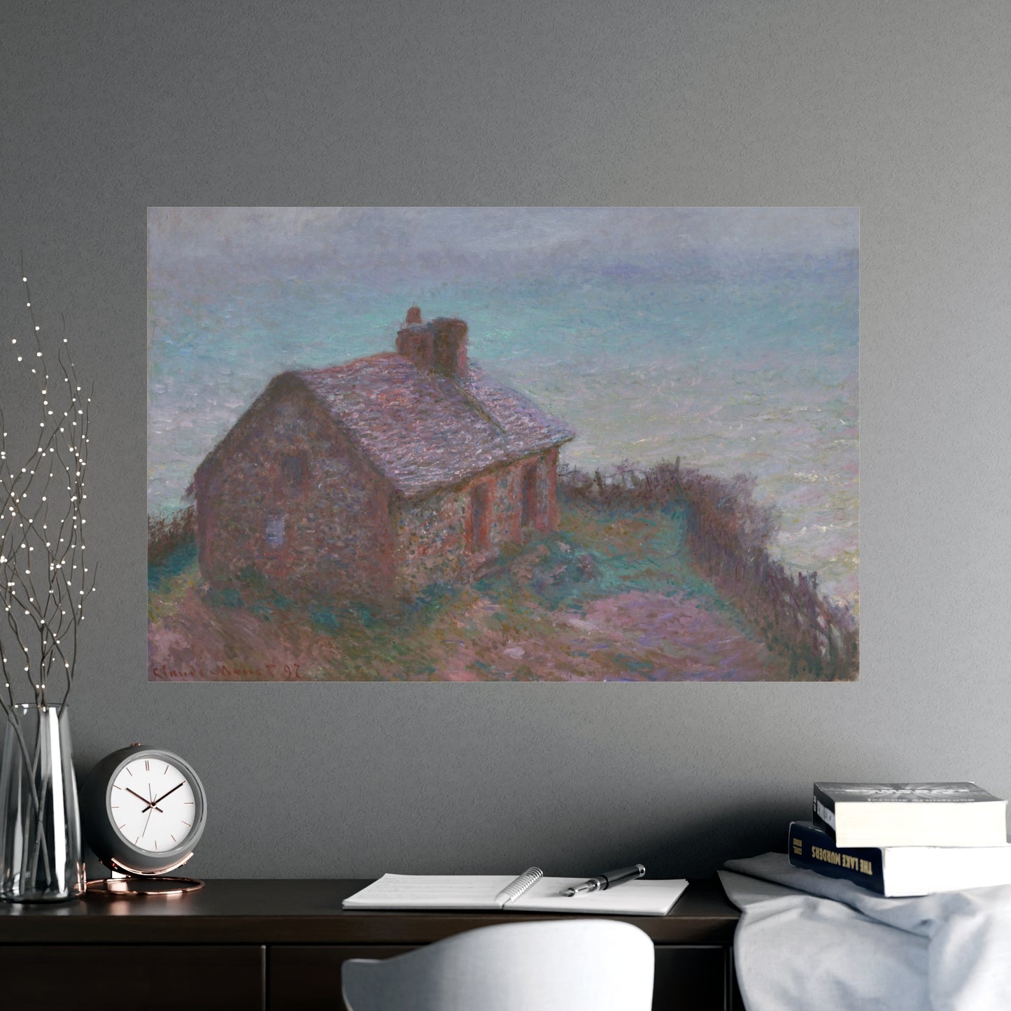 The Customs House at Varengeville - Monet Fine Art Poster