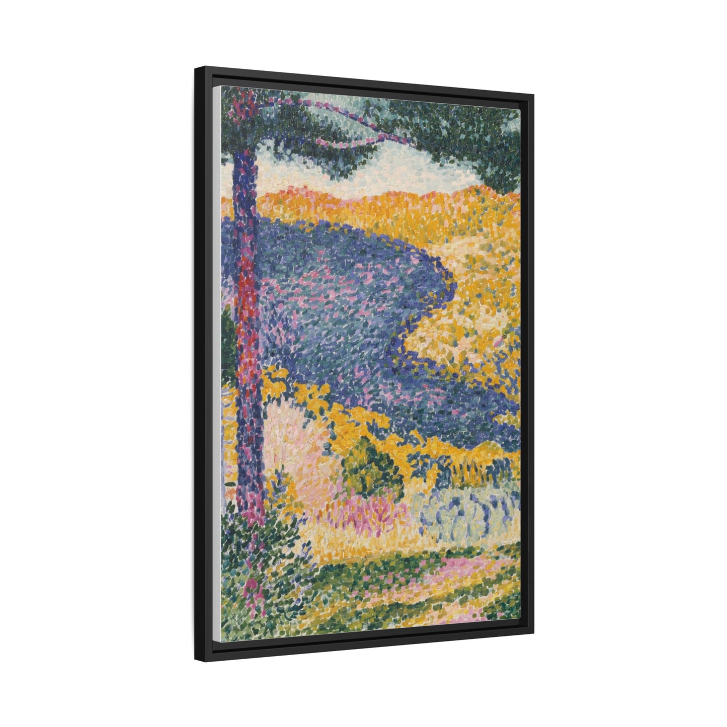 Valley with Fir Shade on the Mountain - Museum Collection - Framed Canvas Print