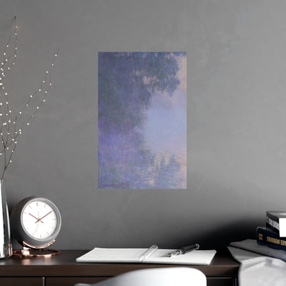 Branch of the Seine near Giverny in Mist - Monet Fine Art Poster