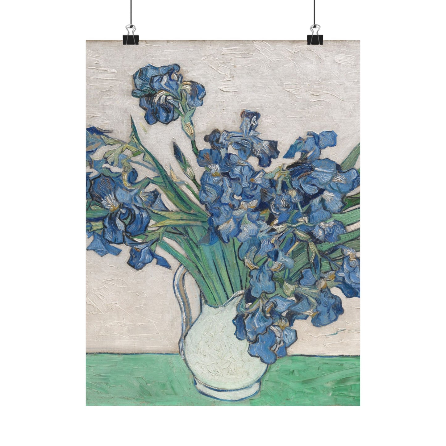 Van Gogh Irises Fine Art Print - Blue Flowers Wall Art