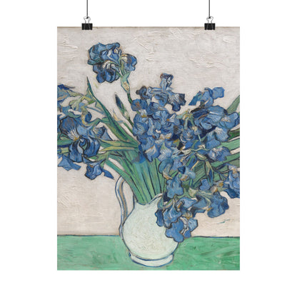 Van Gogh Irises Fine Art Print - Blue Flowers Wall Art
