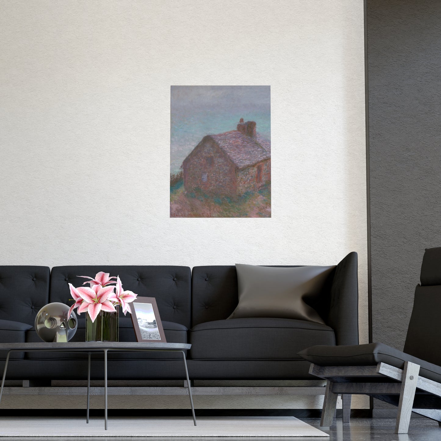 The Customs House at Varengeville - Monet Fine Art Poster
