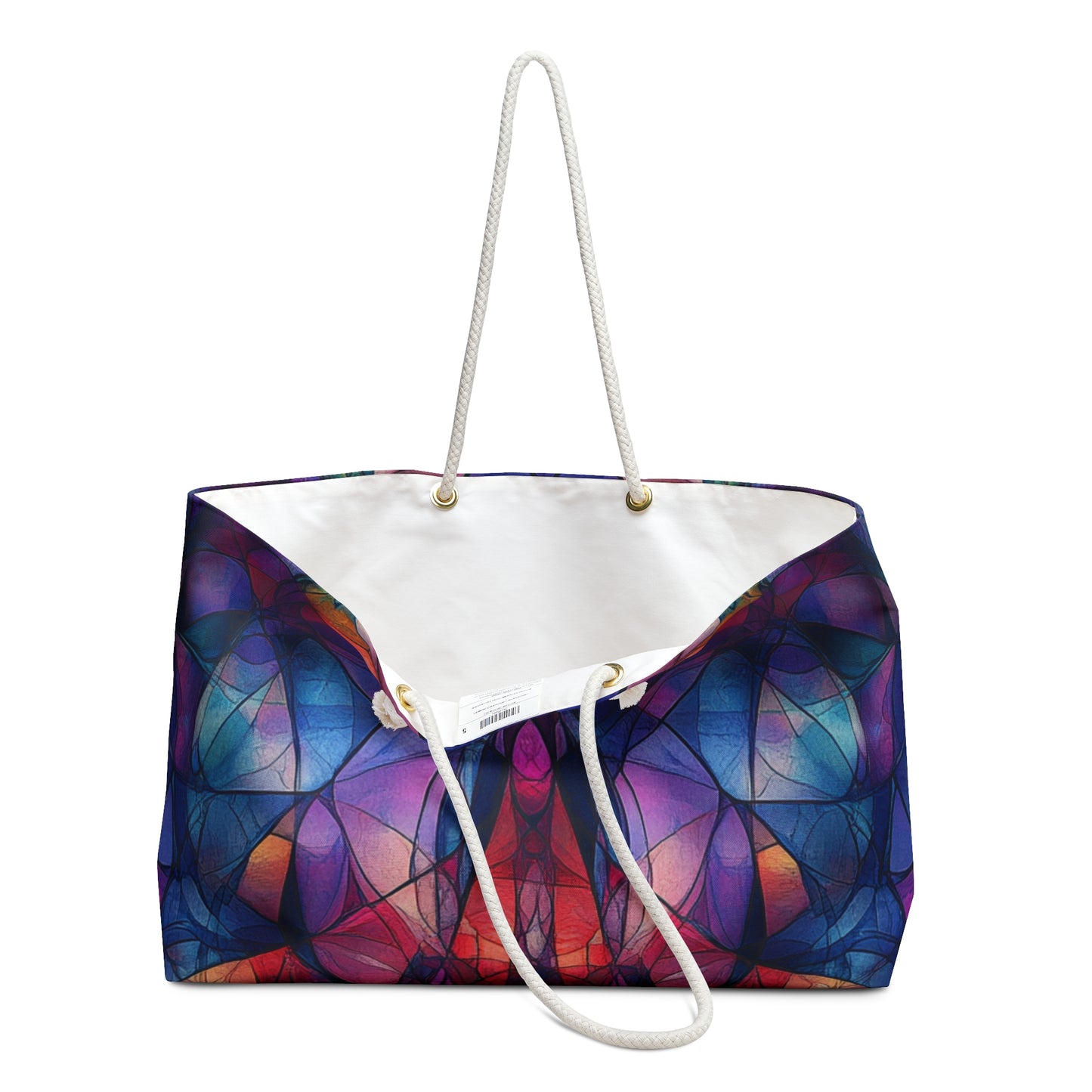 Watercolor Kaleidoscope -  Beach Day Bag - Weekender Bag