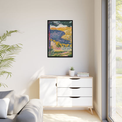 Valley with Fir Shade on the Mountain - Museum Collection - Framed Canvas Print