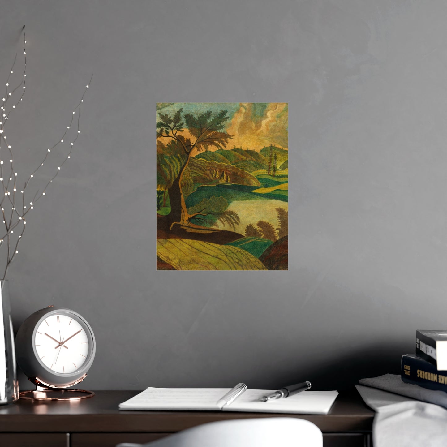 Stylized Landscape - Modern Abstract Fine Art Poster