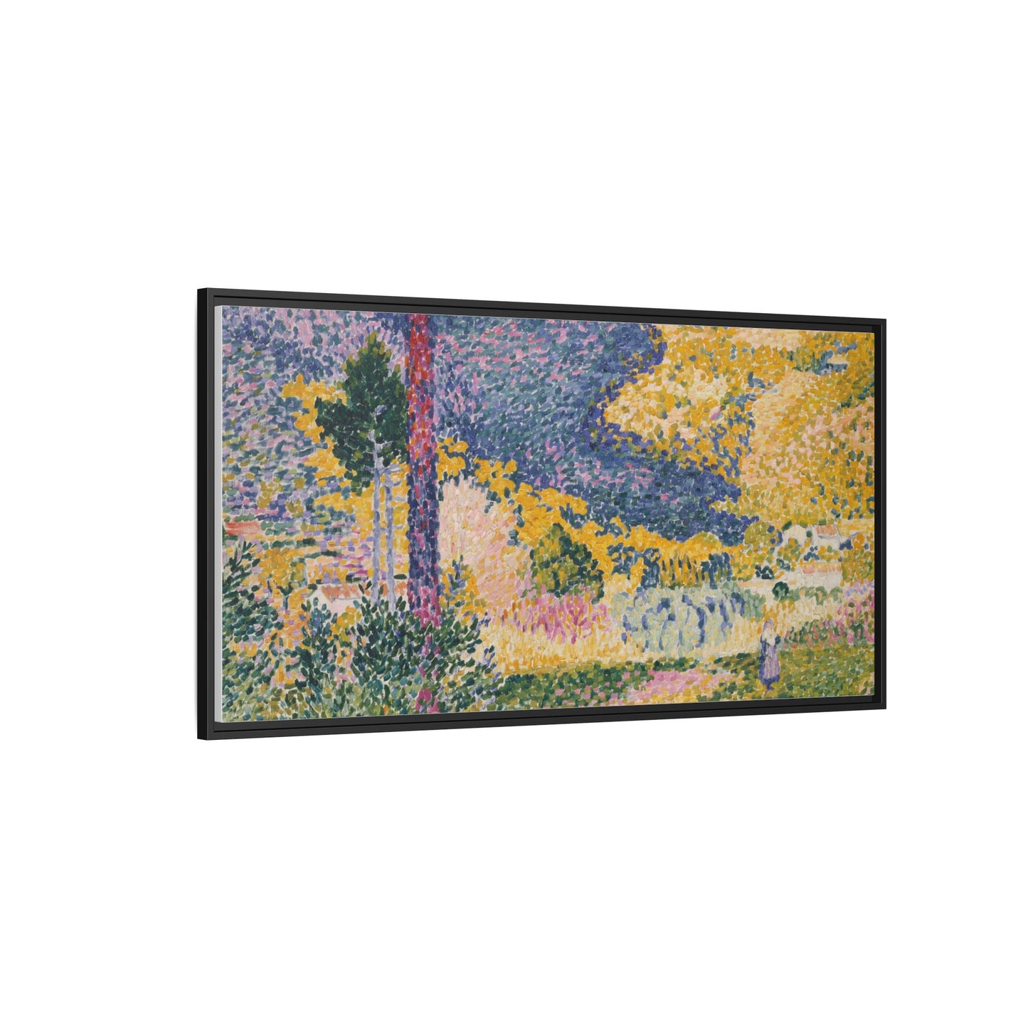 Valley with Fir Shade on the Mountain - Museum Collection - Framed Canvas Print