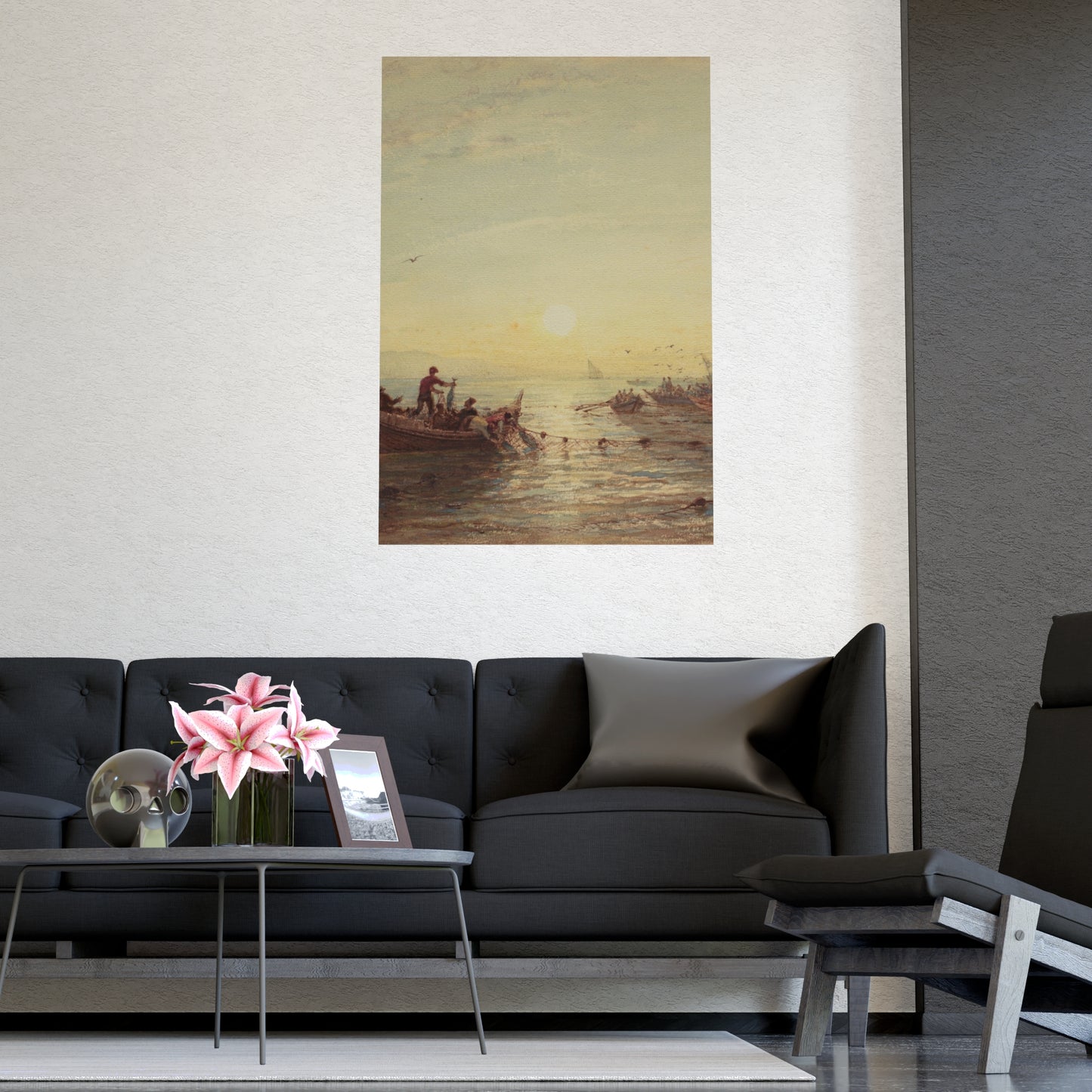 Tuna Fishing at Sunrise Marseilles - Maritime Fine Art Poster