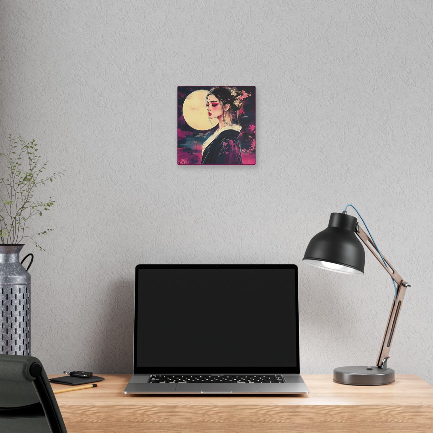 Magenta Moon - Fine Art Print on Canvas