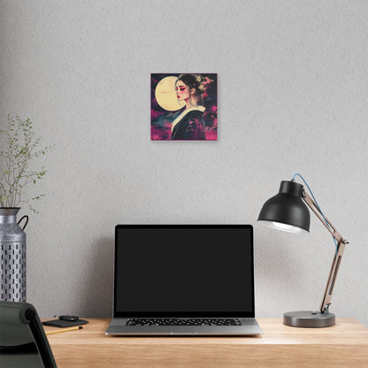 Magenta Moon - Fine Art Print on Canvas