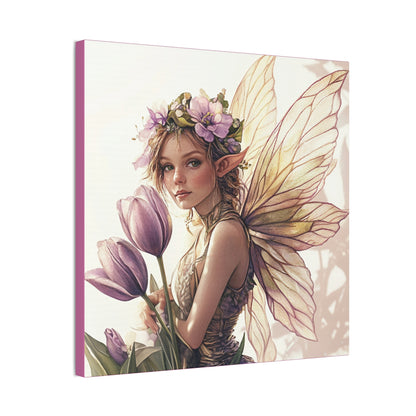 Tuesdays are for Tulips - Flowers & Fairies Collection - Fine Art Print on Canvas