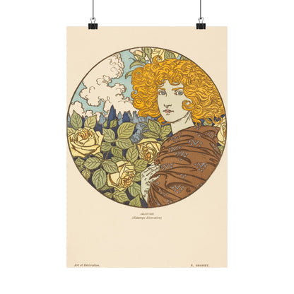 Jealousy - Classic Art - Fine Art Print - Vintage Floral Art Print - Matte Vertical Poster - Art Noveau Posters