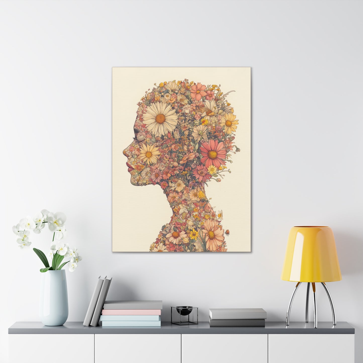 And So She Grew on Canvas