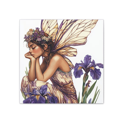 Iris You Were Here - Flowers & Fairies Collection - Fine Art Print on Canvas