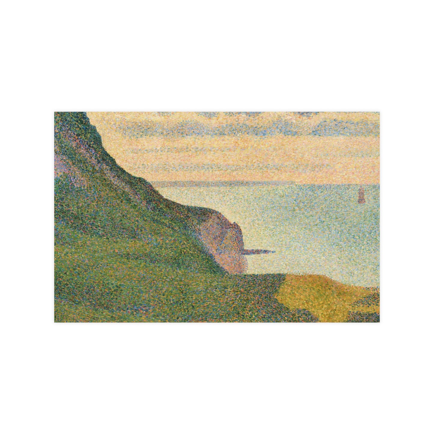 Seascape at Port-en-Bessin Normandy - Seurat Fine Art Poster