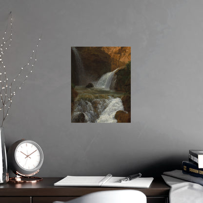 Waterfalls at Tivoli - Italian Landscape Fine Art Poster