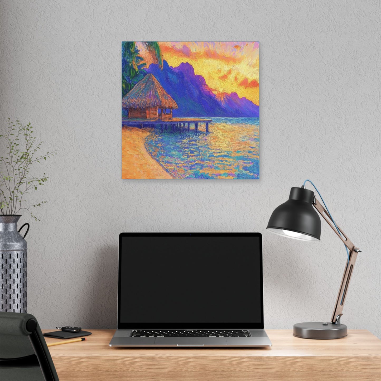 Mornings are Better on Vacation  - Fine Art Print on Canvas