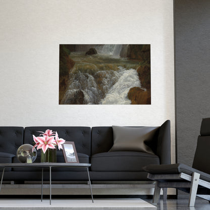 Waterfalls at Tivoli - Italian Landscape Fine Art Poster
