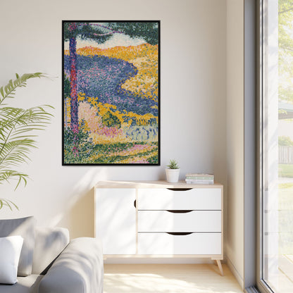Valley with Fir Shade on the Mountain - Museum Collection - Framed Canvas Print