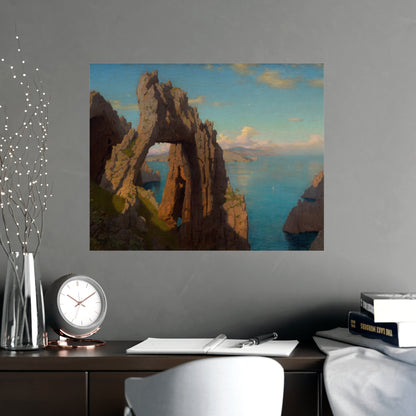 Natural Arch at Capri - Italian Coast Fine Art Poster