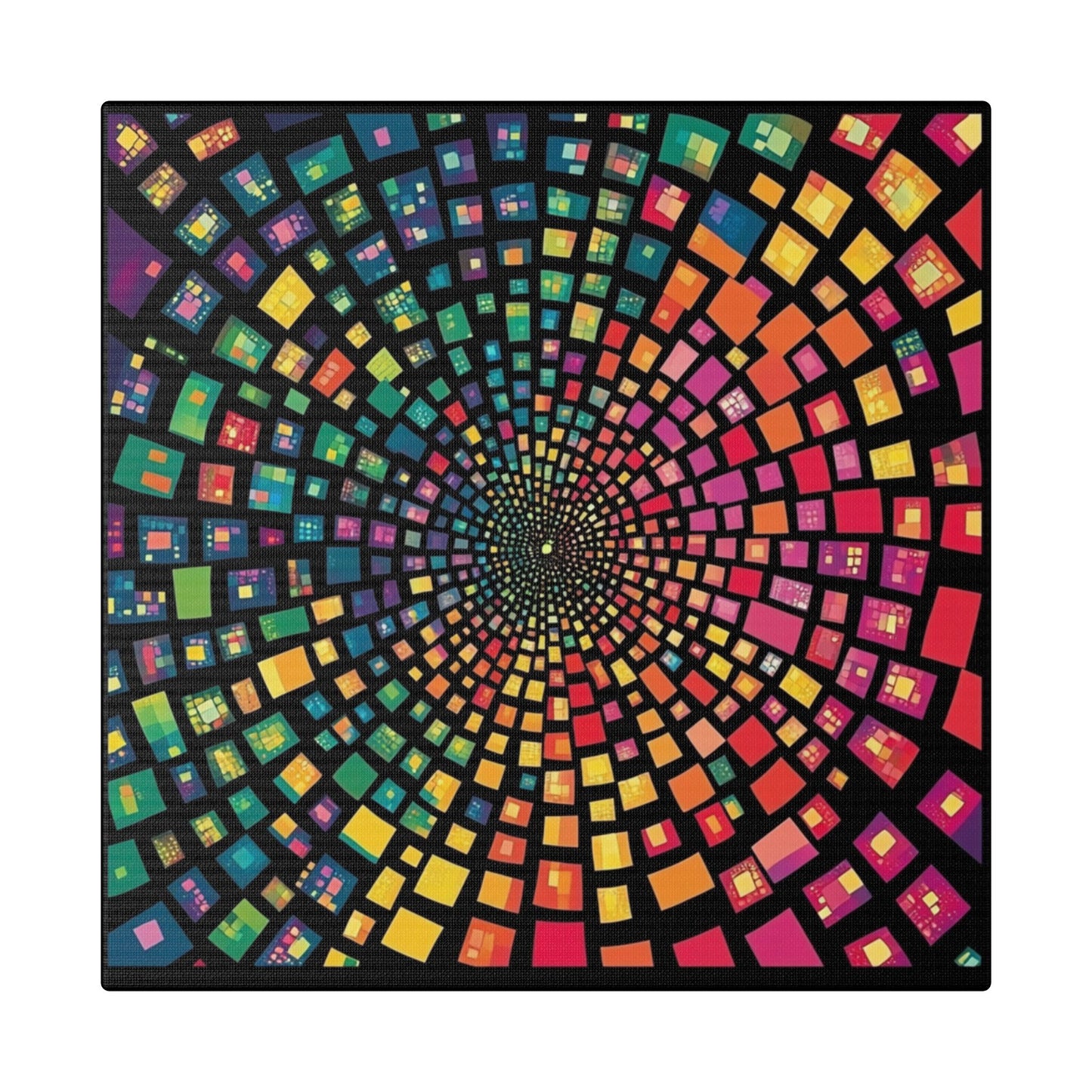 Chameleon Squares on Canvas