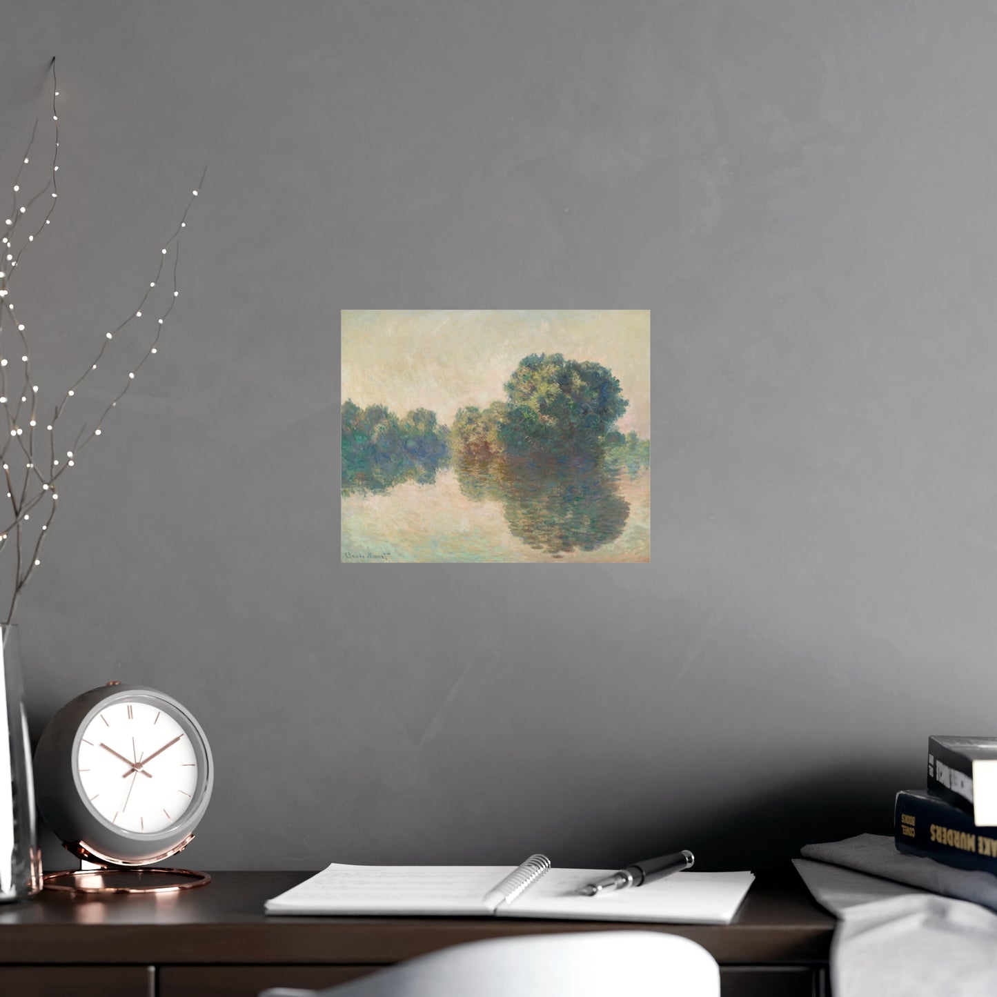 The Seine at Giverny - Monet Fine Art Poster