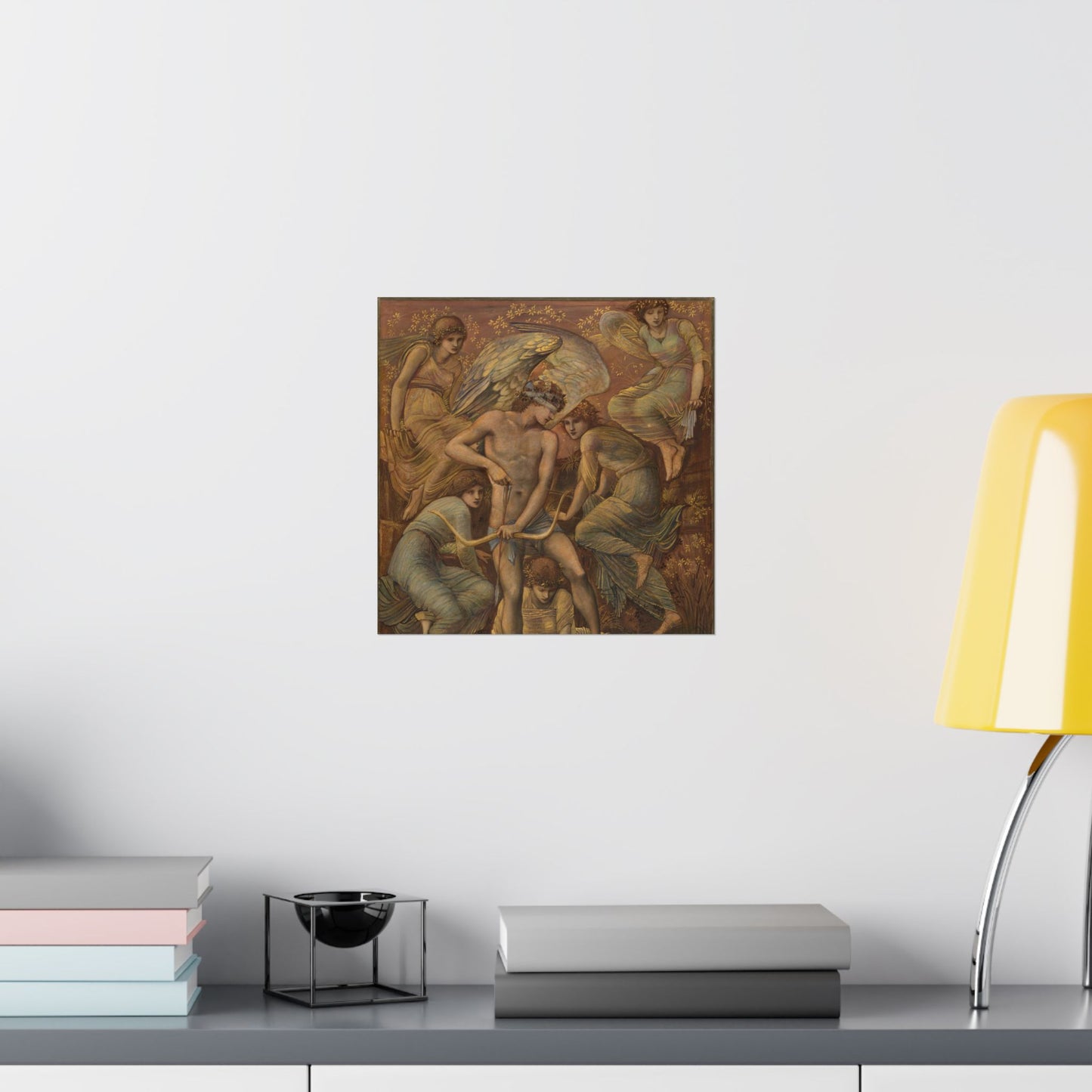 Cupid's Hunting Fields - 1924 - Vintage Fine Art Print - Classic Matte Vertical Poster - Ethereal - Angelic Artwork