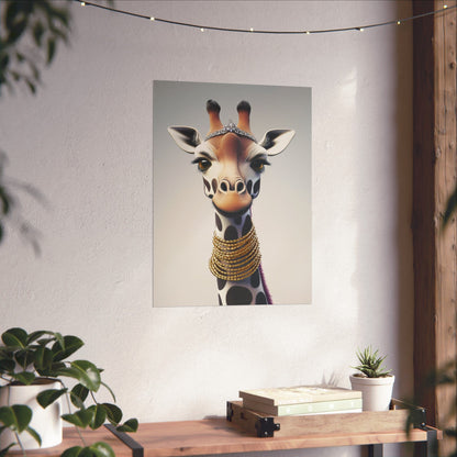 Adventure Awaits - His & Hers Giraffe Fine Art Prints (A) - Whimsical Animals - Home Décor - Wedding Gift