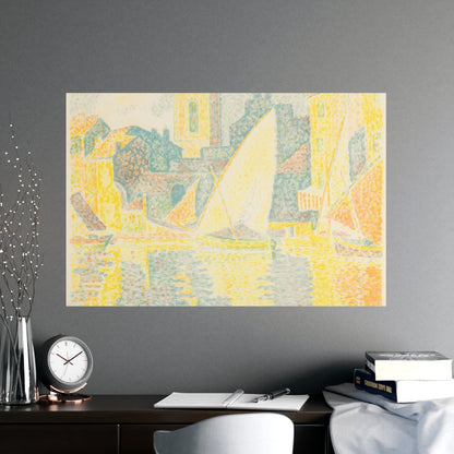 Port of Saint-Tropez - Signac Pointillist Fine Art Poster