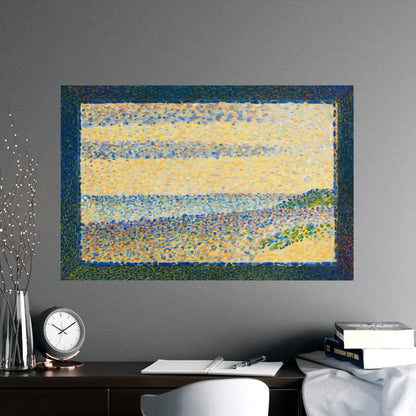 Seascape at Gravelines - Seurat Pointillist Fine Art Poster